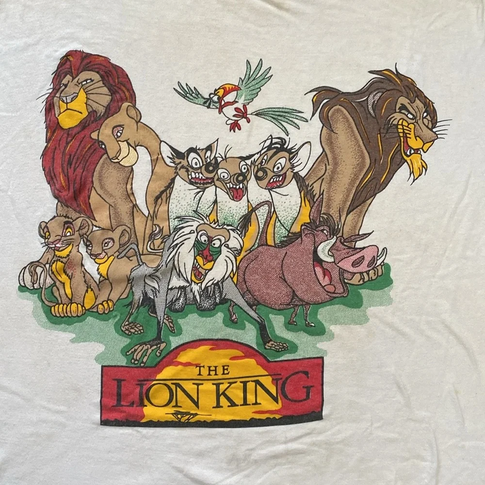 VTG 90’s Disney The Lion King Graphic Tee Shirt T-Shirt - Picture 4 of 10